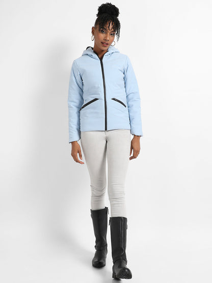 Zip-Front Bomber Jacket With Insert Pockets