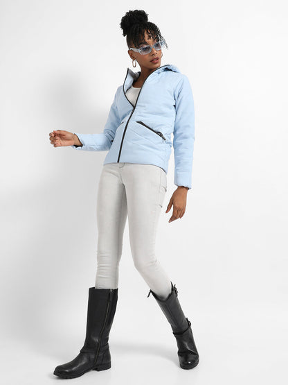 Zip-Front Bomber Jacket With Insert Pockets