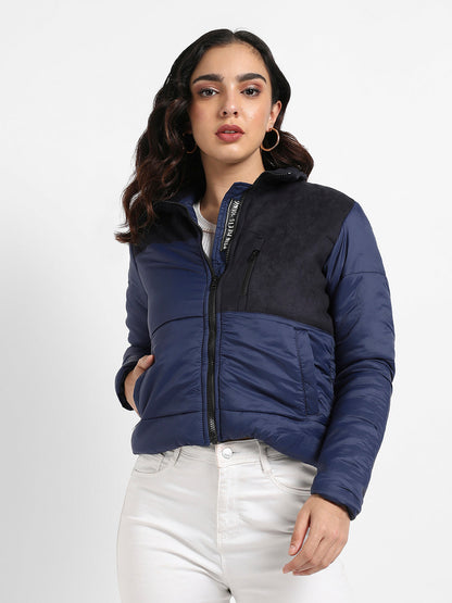 Bomber Jacket With Angled Open Pockets
