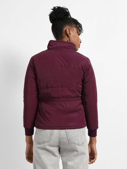 Zip-Front Bomber Jacket With Angled Open Pockets