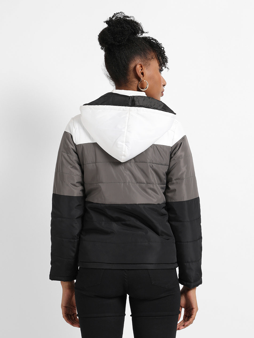 Double-Lined Colourblock Puffer Jacket
