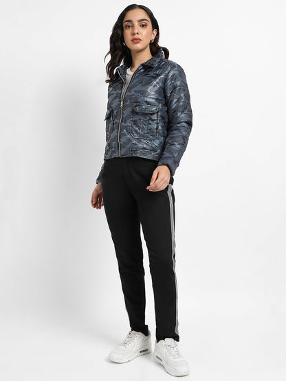 Camouflage Jacket With Flap Pockets