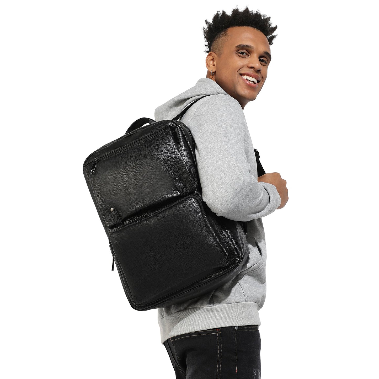 The Neo Explorer Backpack - Obsidian Black