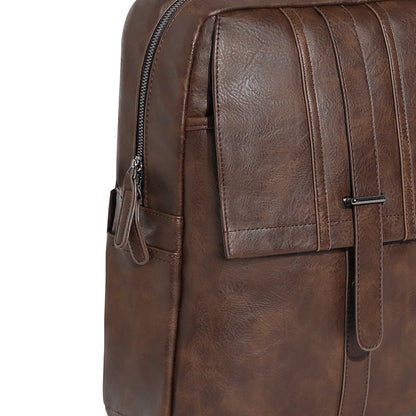 The Enigma Backpack - Coffee Brown