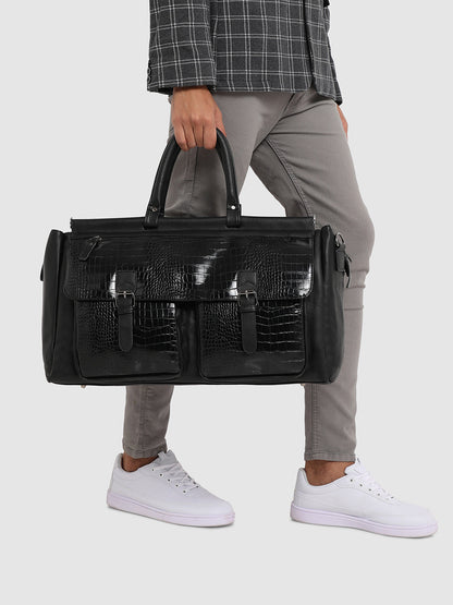 The Croc Weekender Travel Bag - Coal Black