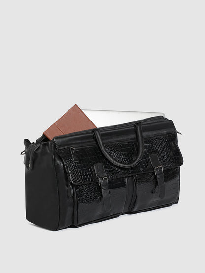 The Croc Weekender Travel Bag - Coal Black