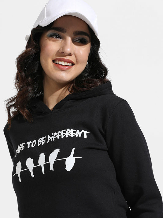 Too Be Different Cropped Hoodie