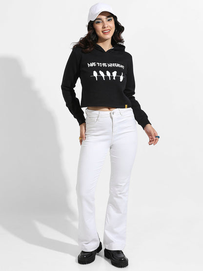 Too Be Different Cropped Hoodie