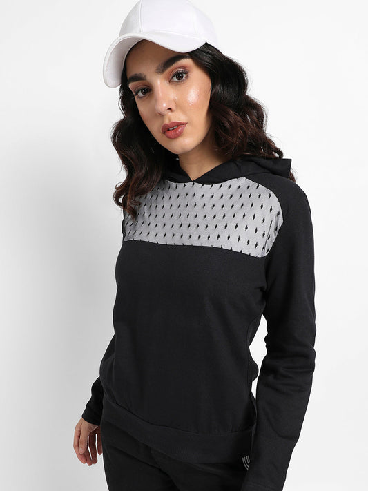 Pullover Hoodie With Mesh Details