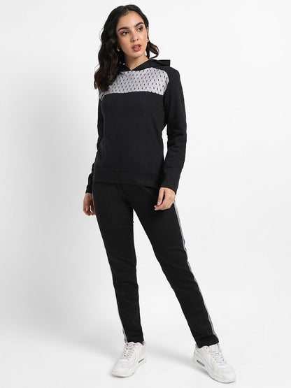 Pullover Hoodie With Mesh Details