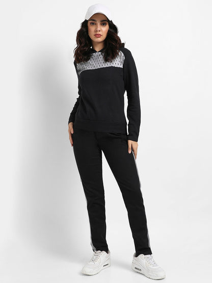 Pullover Hoodie With Mesh Details