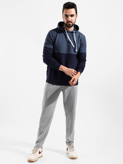 Cotton Colour-Blocked Regular Fit Tracksuit For Casual Wear