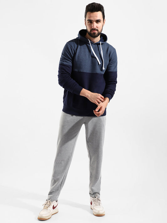 Cotton Colour-Blocked Regular Fit Tracksuit For Casual Wear