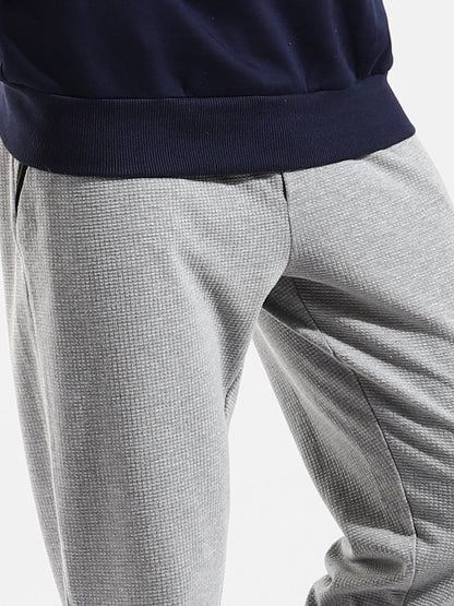 COTTON COLOUR-BLOCKED REGULAR FIT TRACKSUIT FOR CASUAL WEAR 