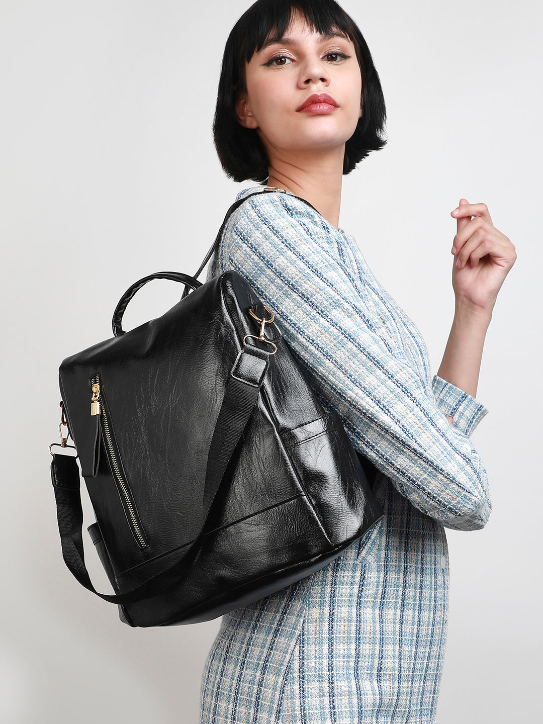 Solid Casual Backpack