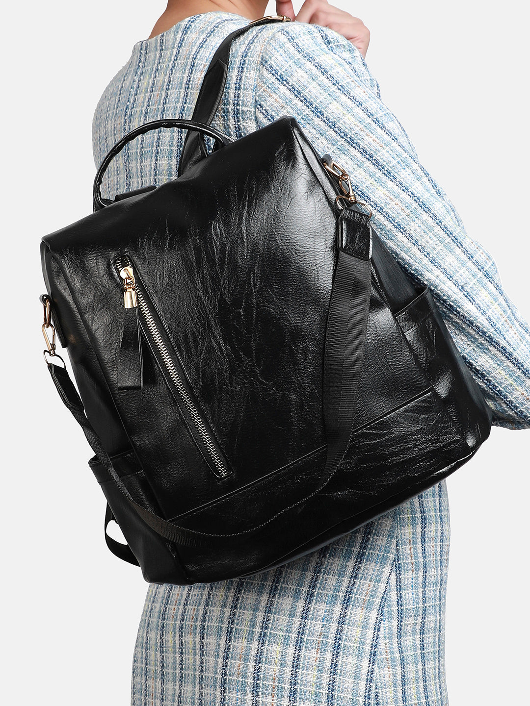 Solid Casual Backpack