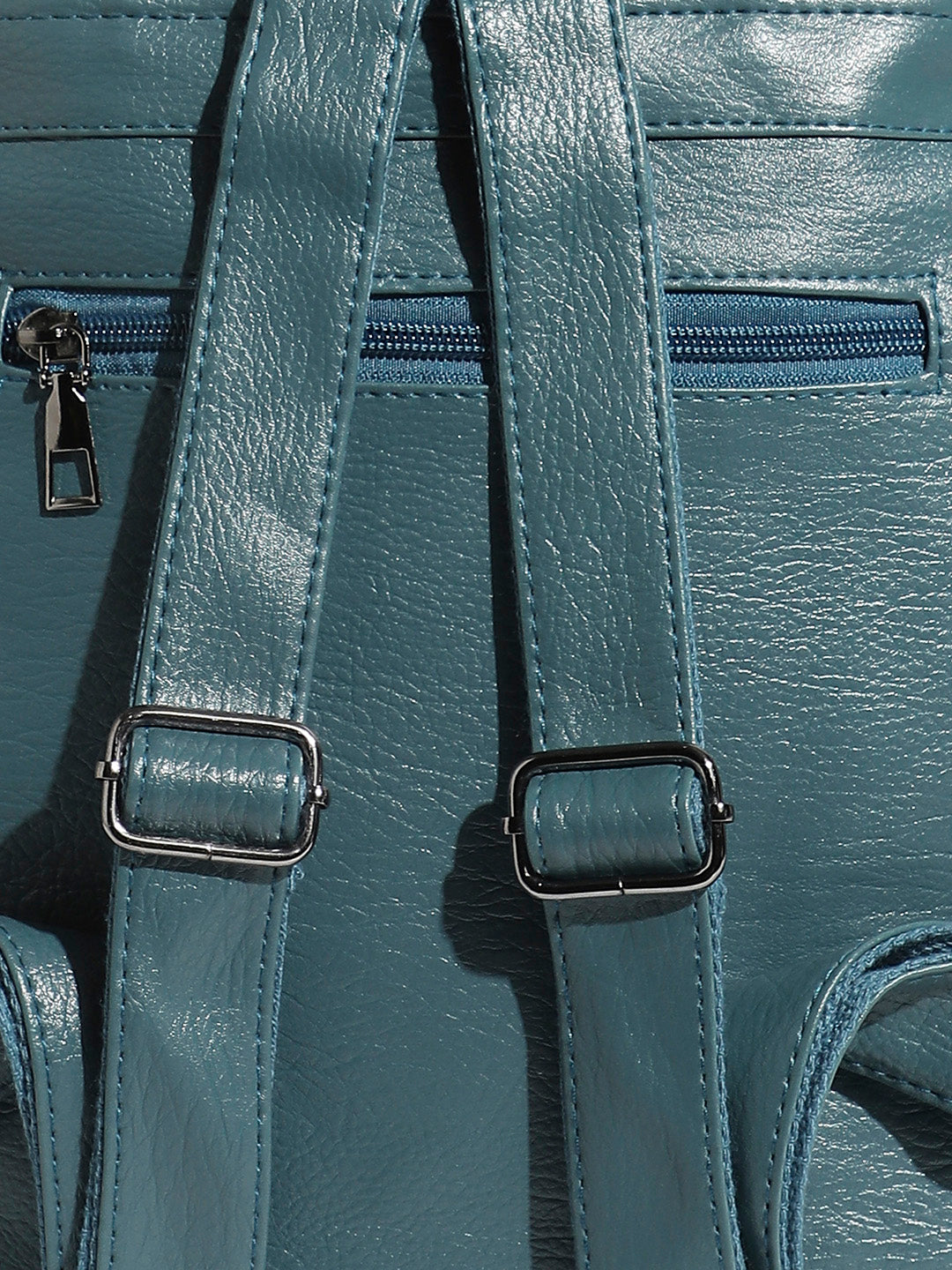 Contrast Piping Backpack - Blue