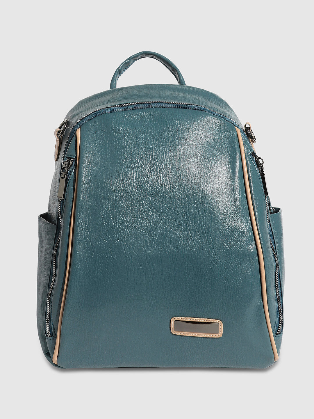 Contrast Piping Backpack - Blue
