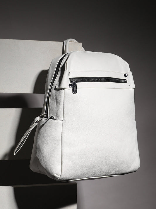 Utility Curve Backpack - White