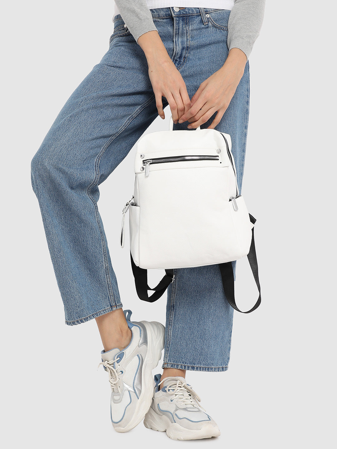 Utility Curve Backpack - White