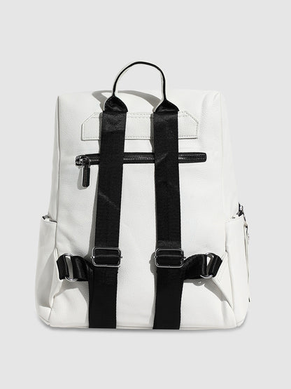 Utility Curve Backpack - White