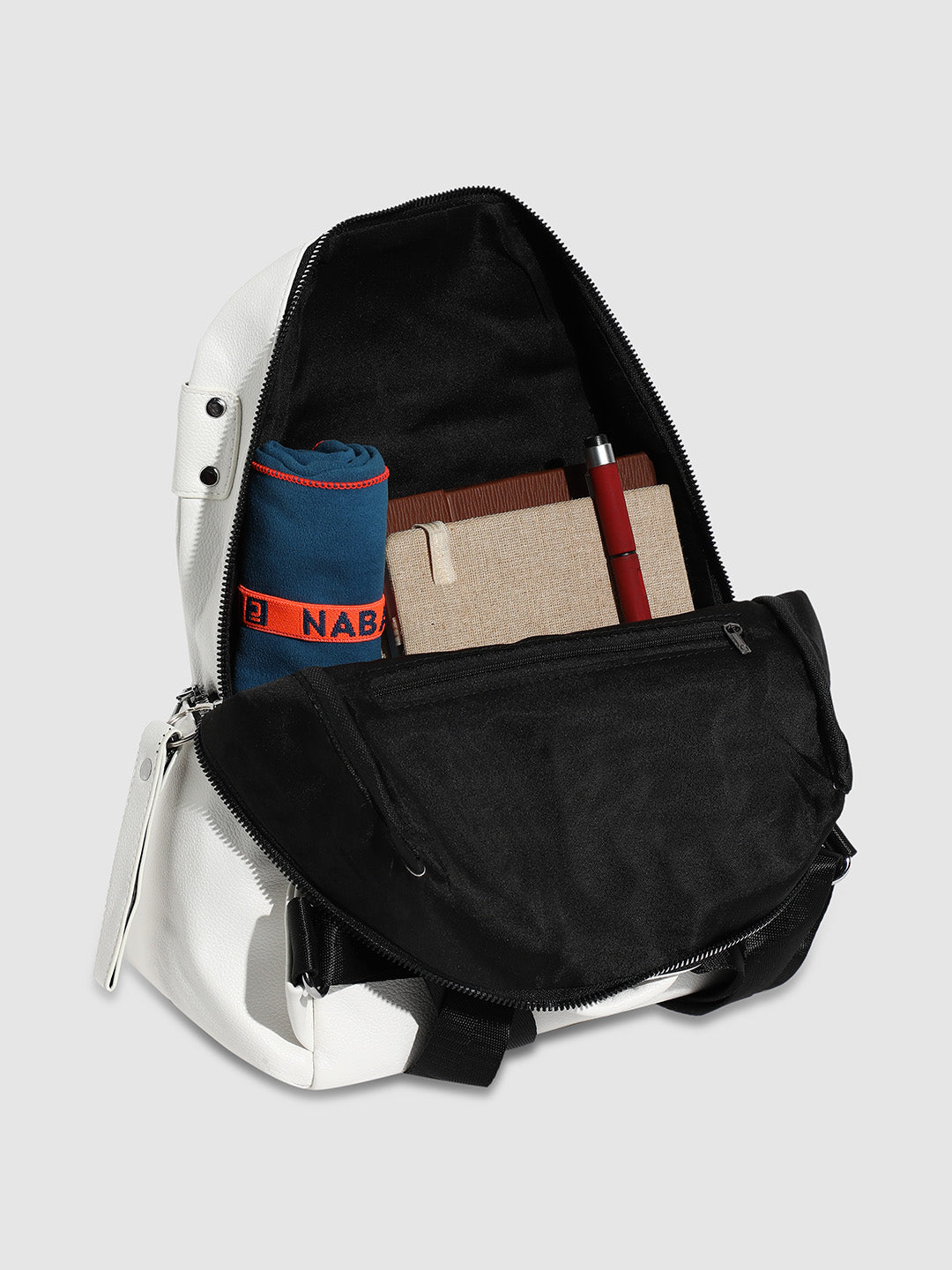 Utility Curve Backpack - White