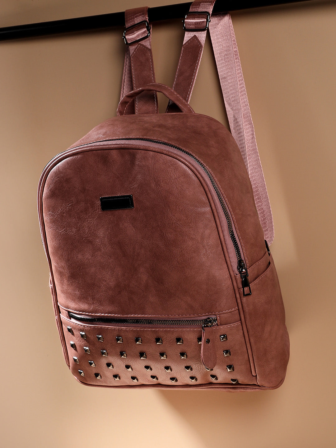 Studded Backpack - Nude Pink