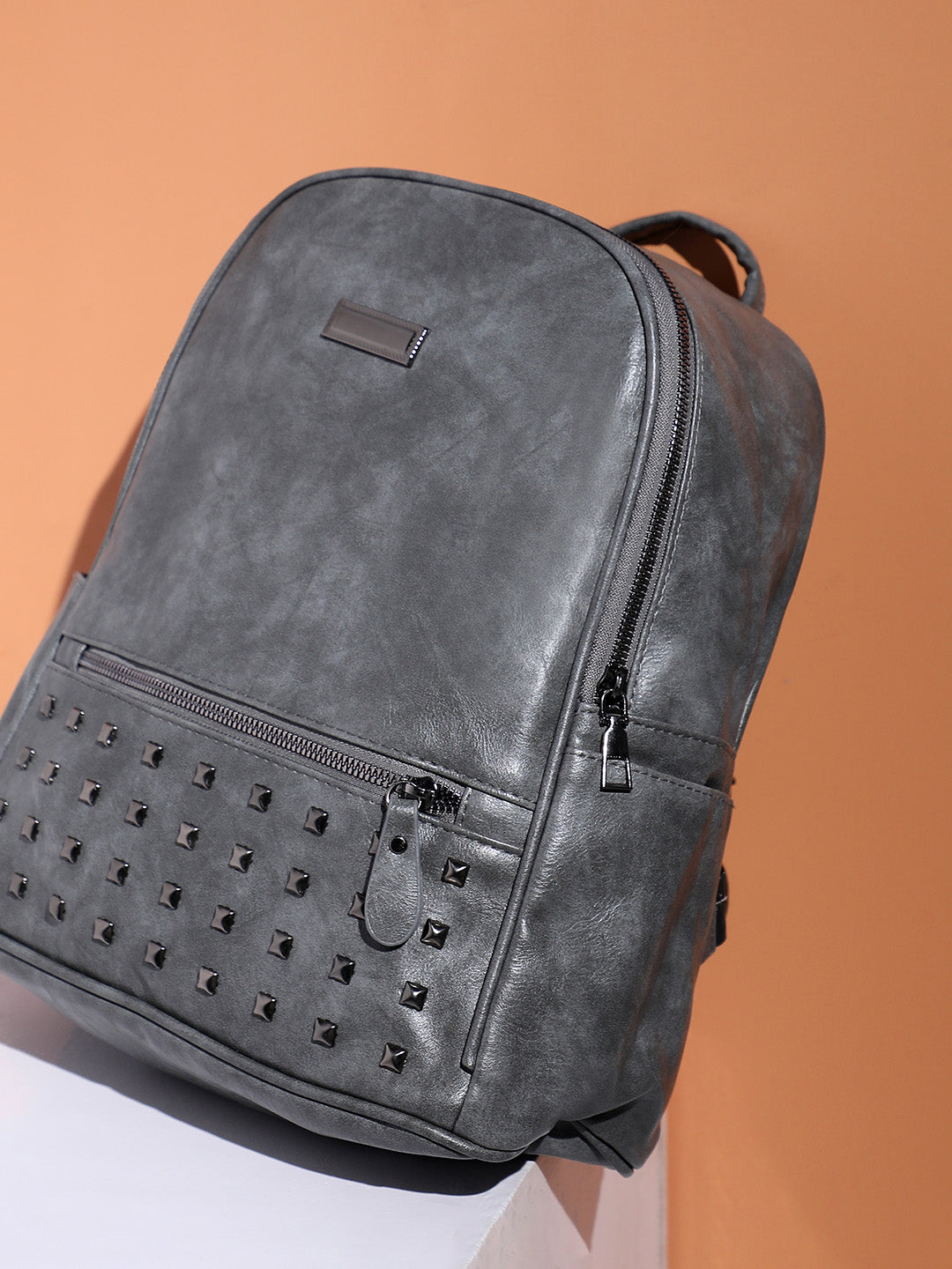 Studded Backpack - Grey