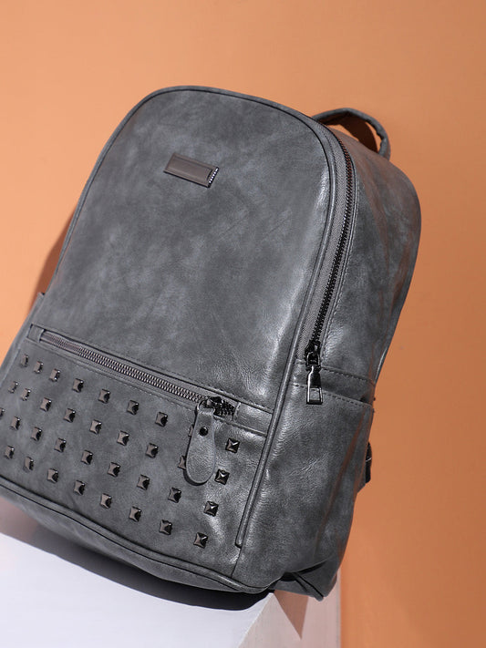 Studded Backpack - Grey