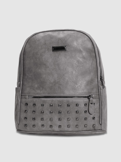 Studded Backpack - Grey