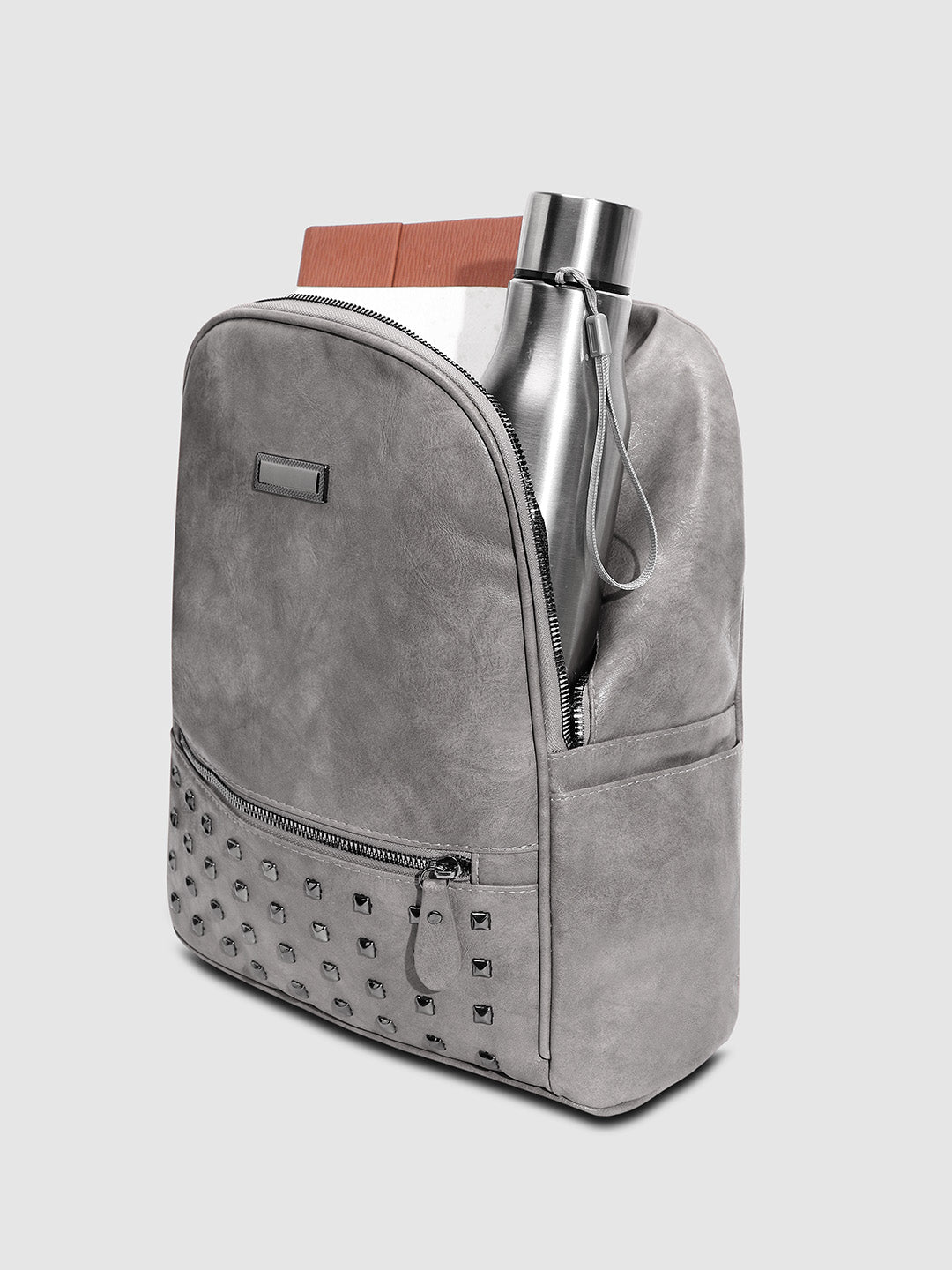 Studded Backpack - Grey