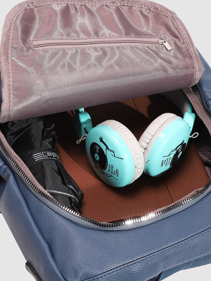 Asymmetrical Broad Backpack - Blue