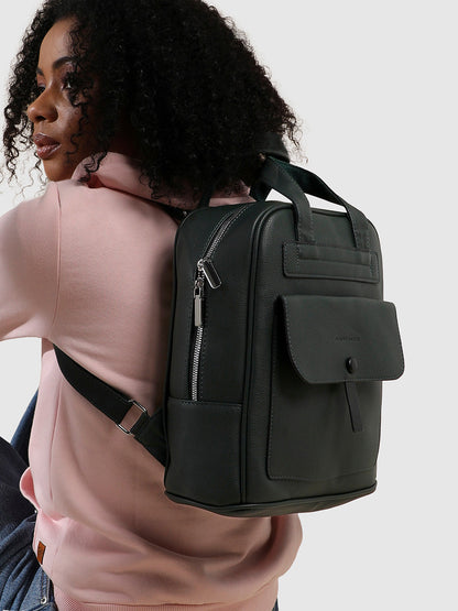 Top Handle Backpack - Forest Green