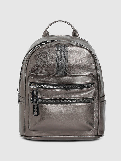 Bedazzled Mini Backpack - Silver