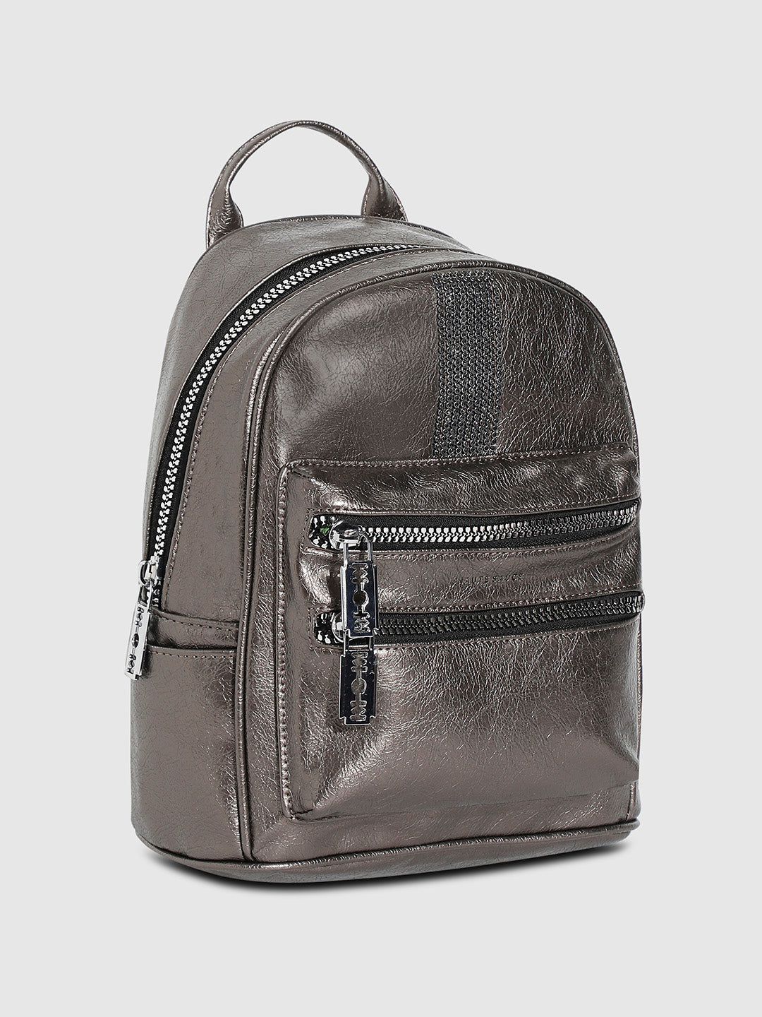 Bedazzled Mini Backpack - Silver