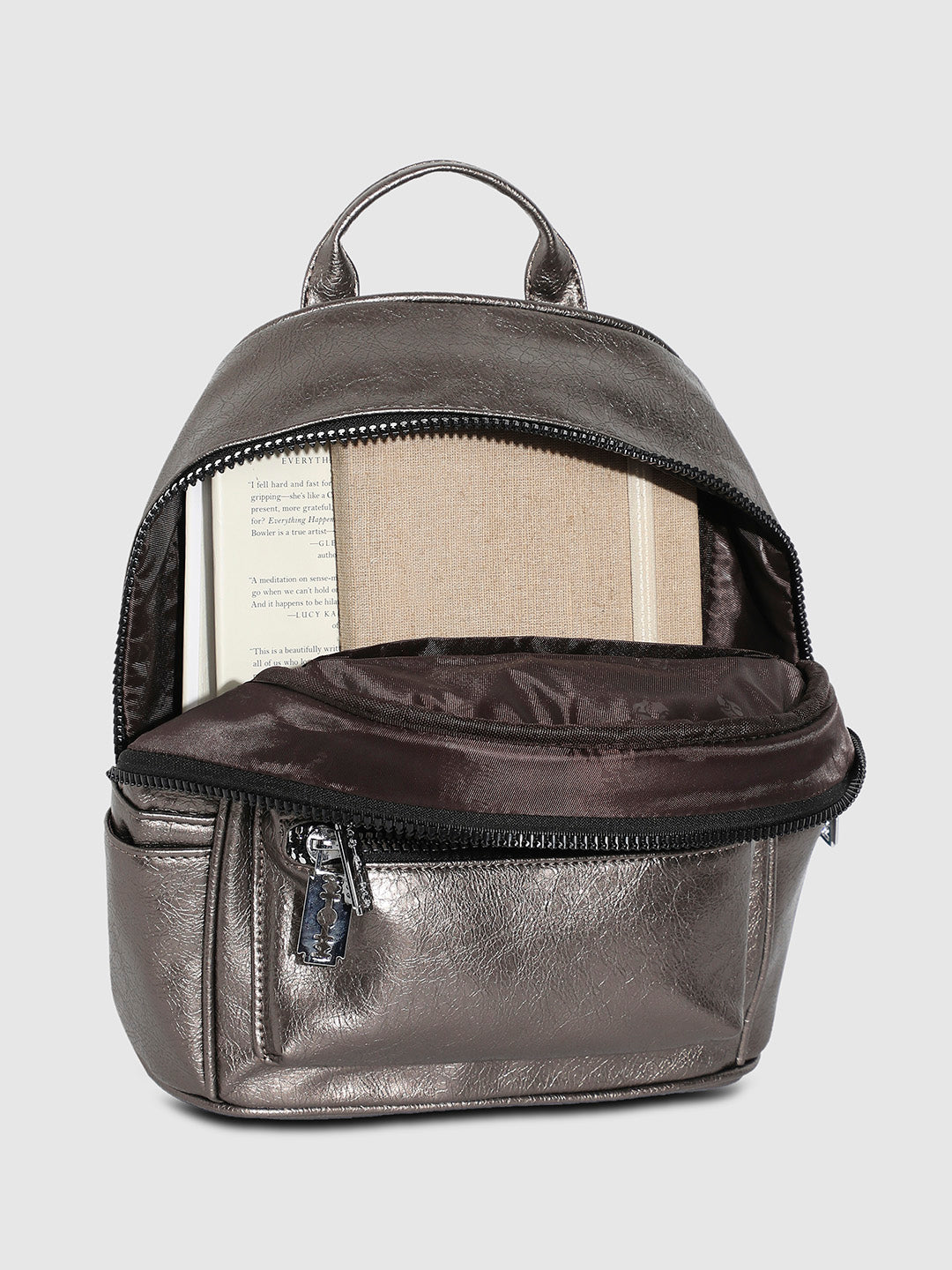 Bedazzled Mini Backpack - Silver