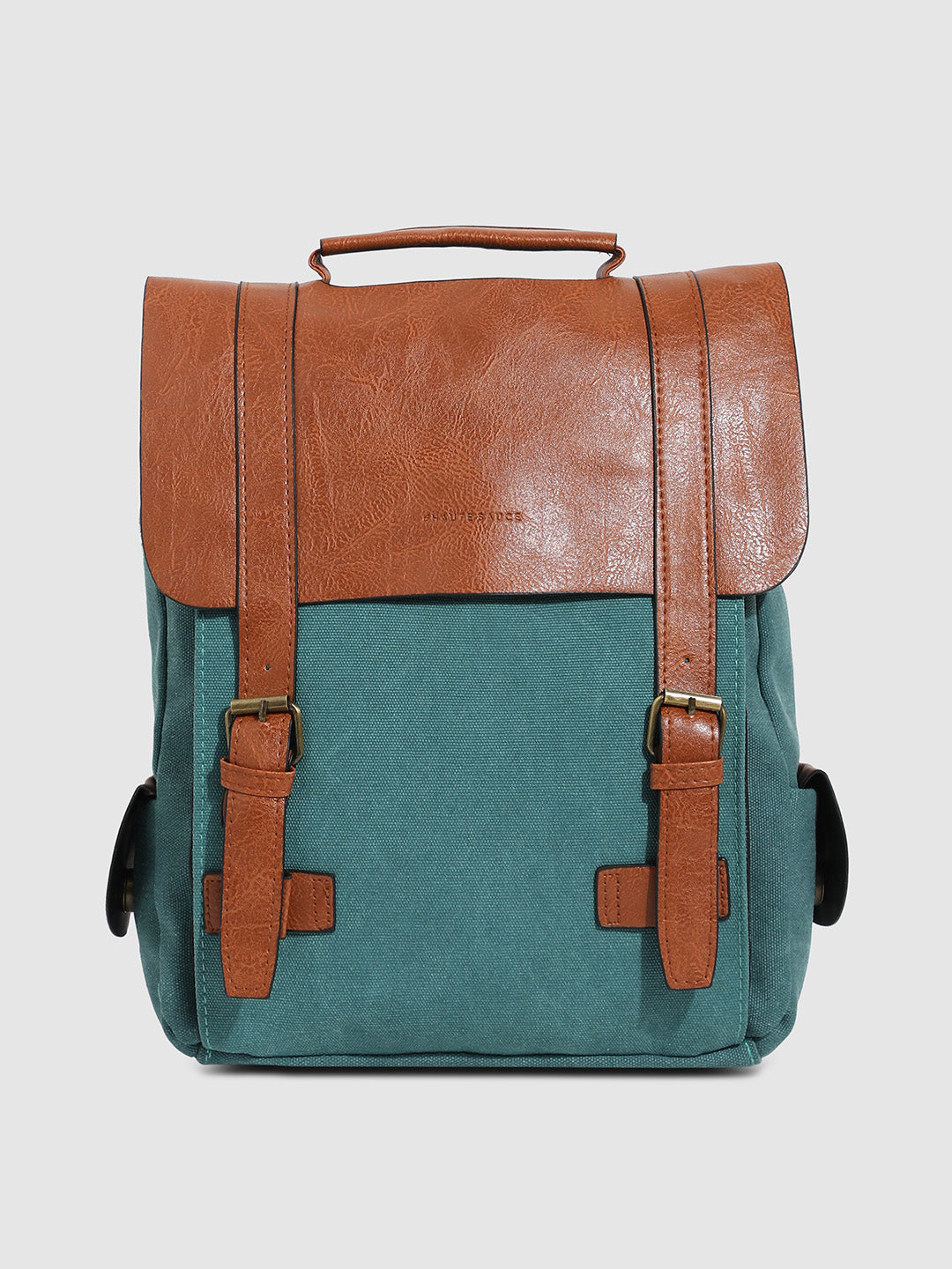 The Journey Backpack - Teal Green & Brown