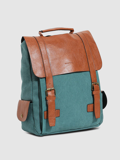 The Journey Backpack - Teal Green & Brown