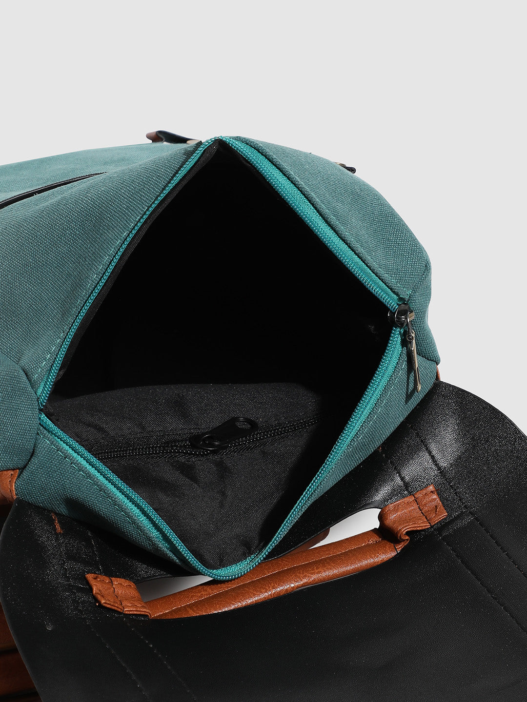 The Journey Backpack - Teal Green & Brown