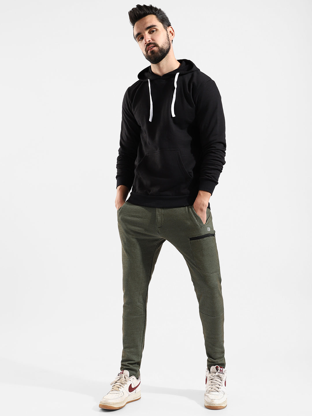 Cotton Solid Regular Fit Tracksuit For Casual Wear