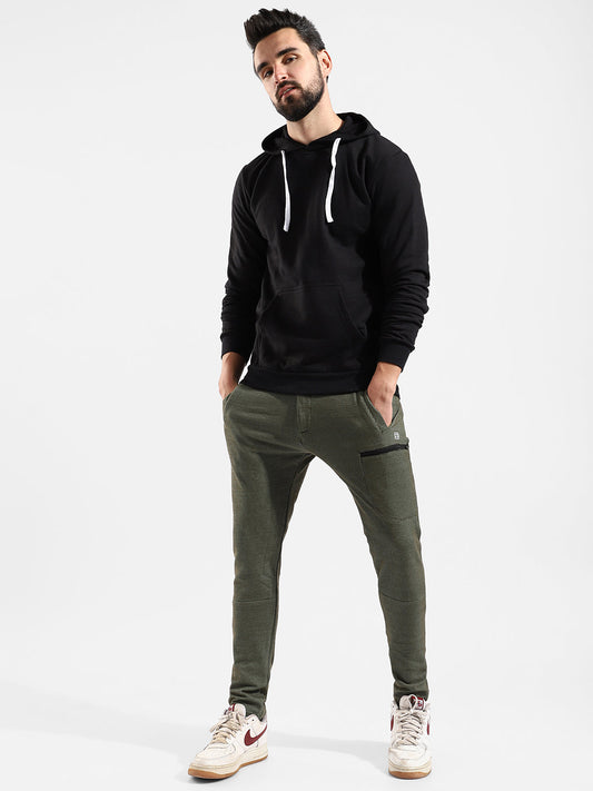 Cotton Solid Regular Fit Tracksuit For Casual Wear