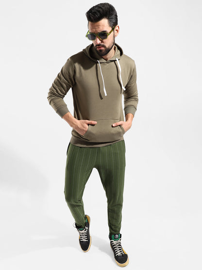 Cotton Solid Regular Fit Tracksuit For Casual Wear