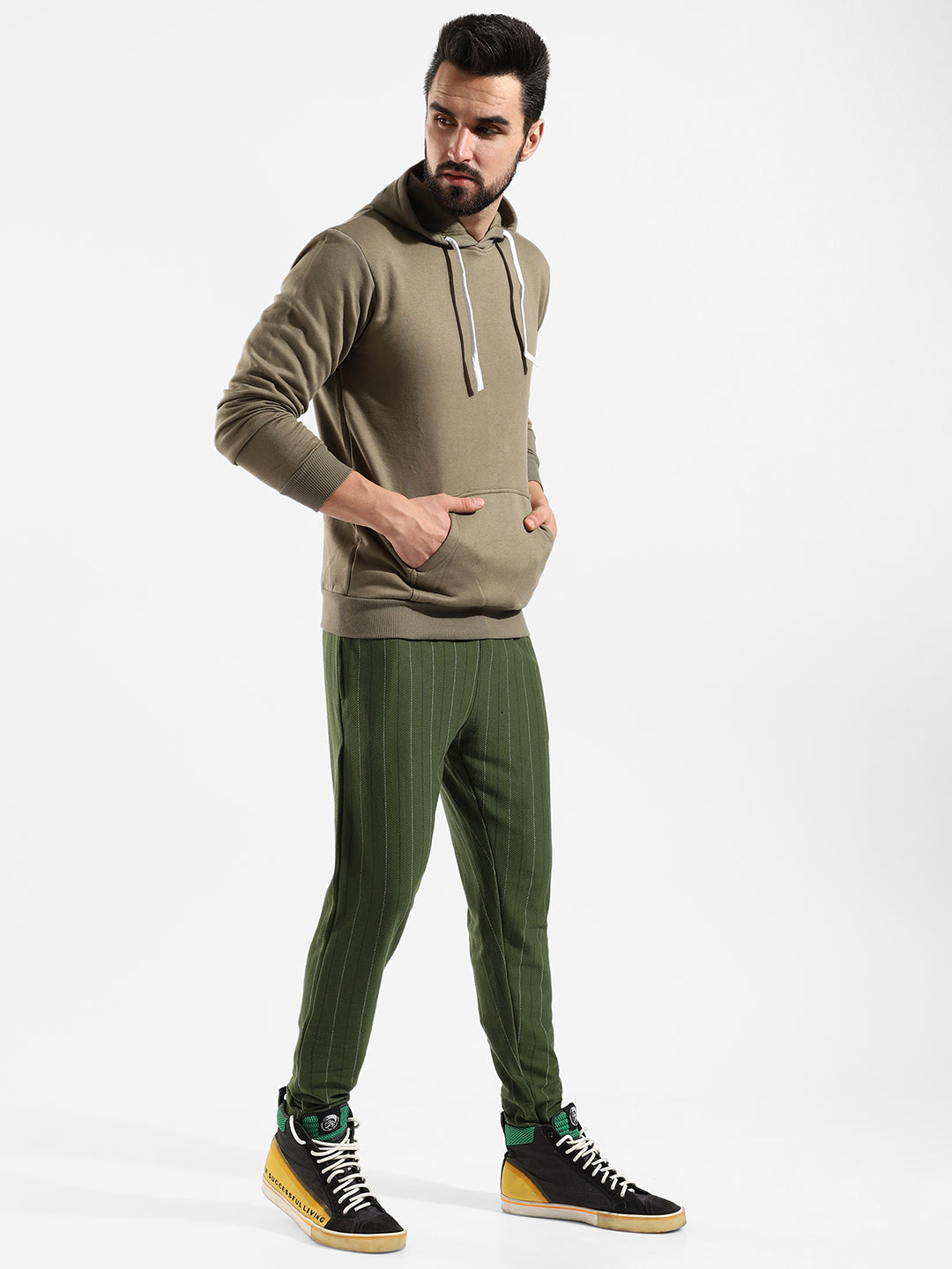 Cotton Solid Regular Fit Tracksuit For Casual Wear