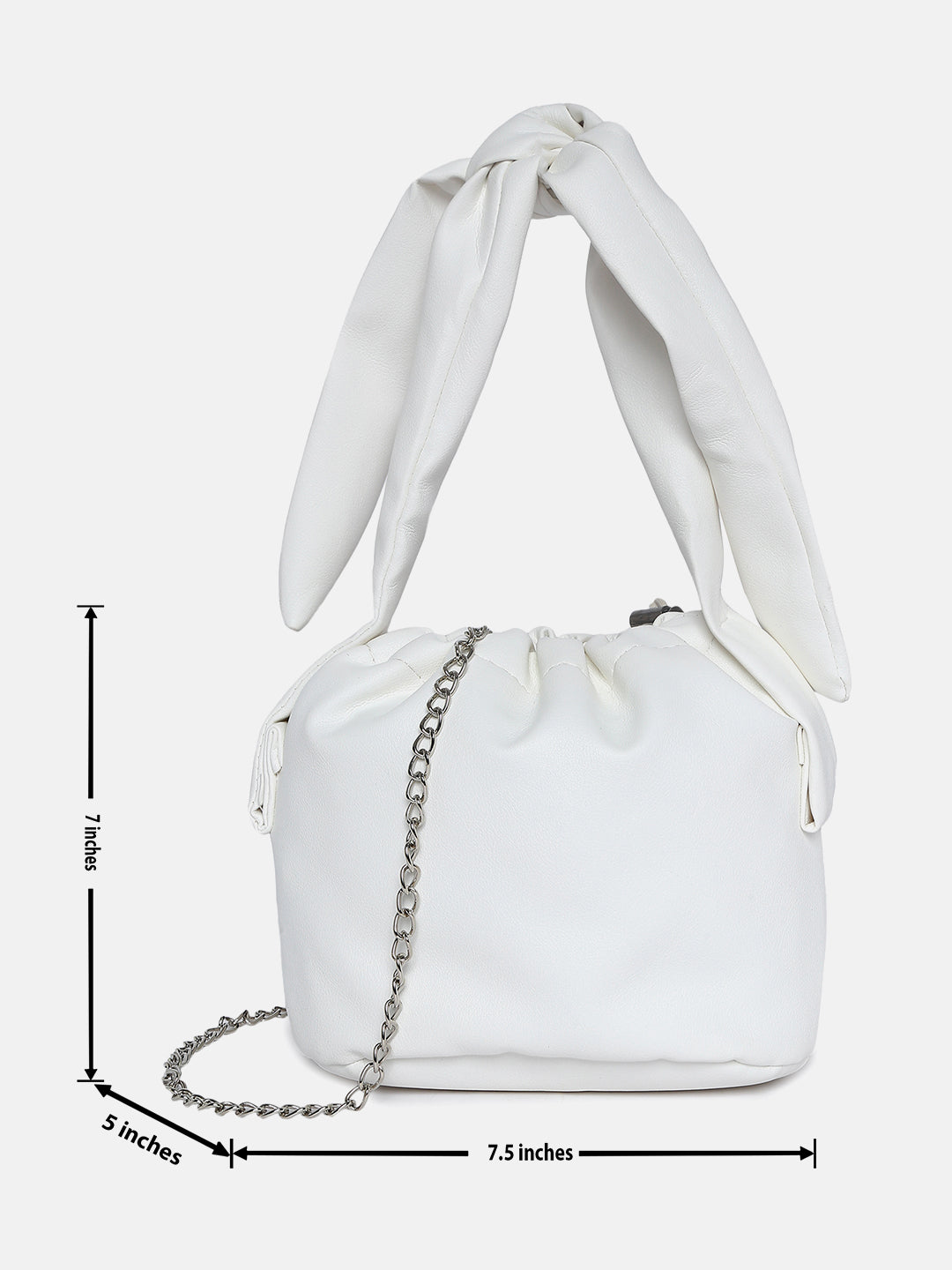 Becca White Bucket Bag