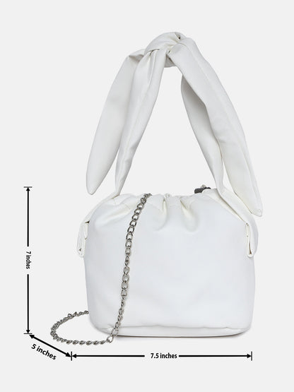 Becca White Bucket Bag