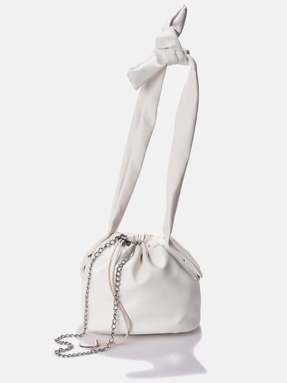 Women White Bucket Bag
