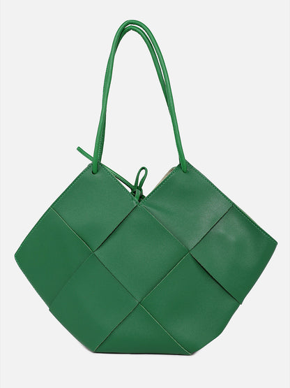 Jade Green Handbag With Pouch