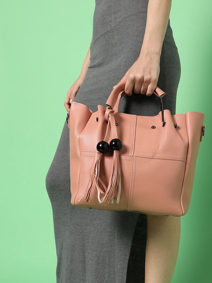 Solid Pink Bag Combo Set