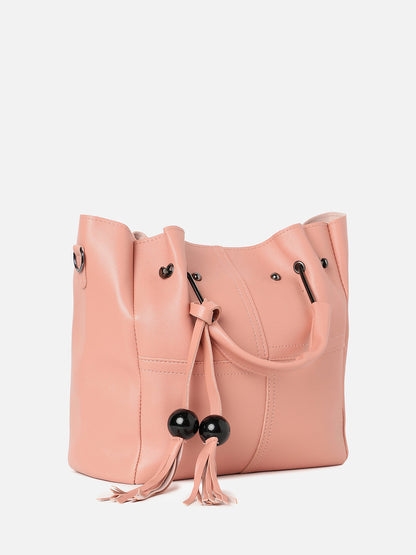 Solid Pink Bag Combo Set