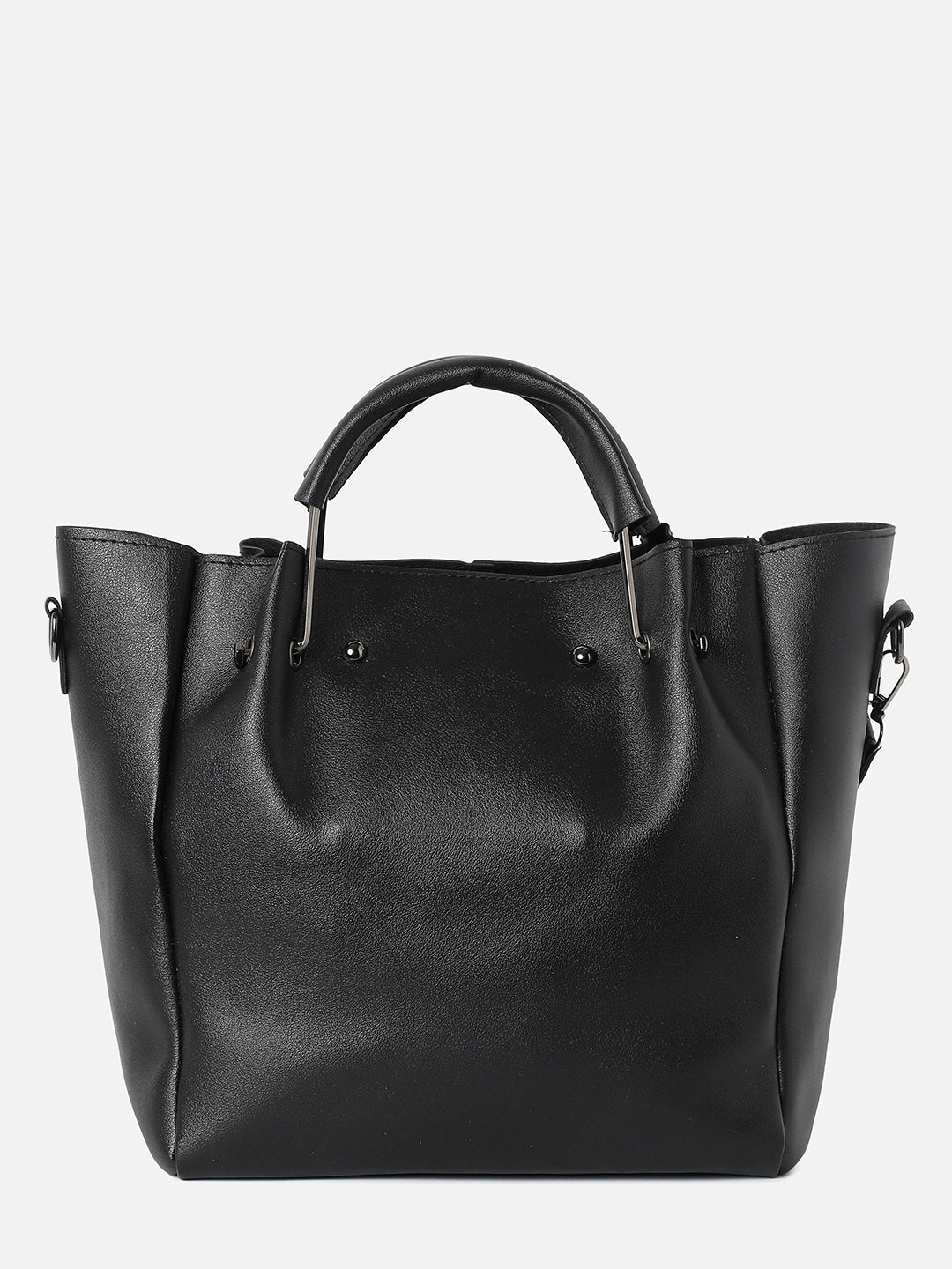 Textured Black Bags Combo Set